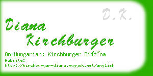 diana kirchburger business card